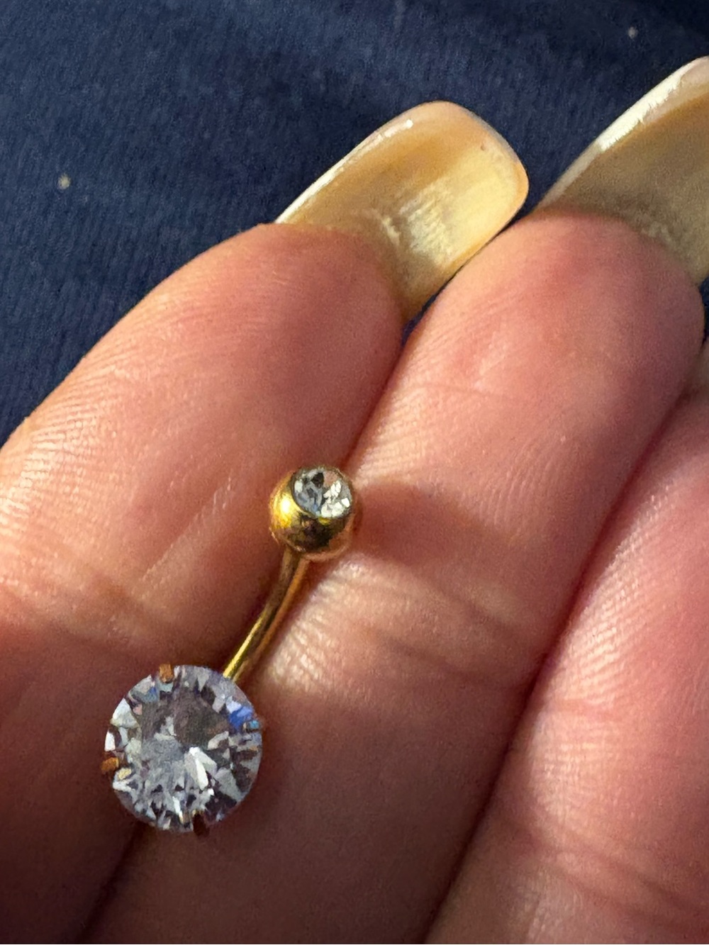 Belly Ring- Navel Belly Ring With of Cubic Zirconia